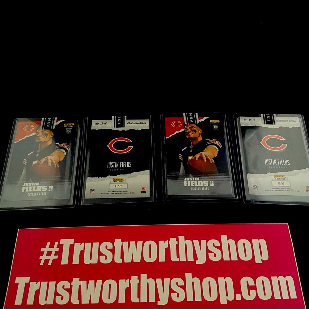 Justin Fields Rookie Card Gray Parallel Limited Ed